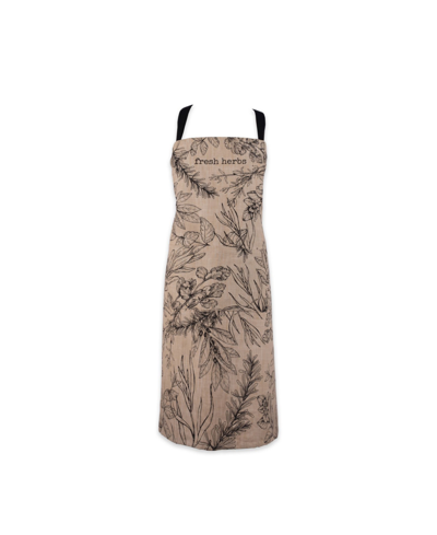 Design Imports Fresh Herbs Kitchen Textiles, Fresh Herbs, 35" X 28", 1 Piece In Tan/beige