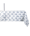 Design Imports Anchors Print Outdoor Tablecloth With Zipper, 60" X 84" In Multi