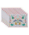 Design Imports Easter Folk Garden Kitchen Textiles, Easter Folk Garden, 13" X 19", Set Of 6 In Multi