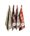 Design Imports Design Import Thanksgiving Cozy Picnic, Plaid Dishtowel, Set Of 4 In Multi