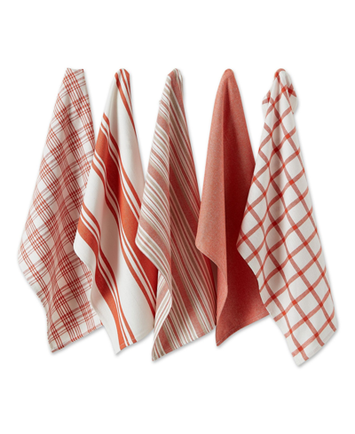 Design Imports Design Import Asst Spice Woven Dishtowels, Set Of 5
