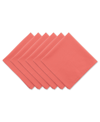 Design Imports Design Import Solid Napkin, Set Of 6 In Orange