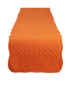 Design Imports Spice Quilted Farmhouse Table Runner In Orange
