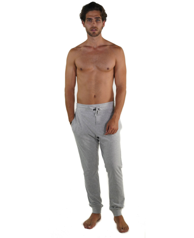 Members Only Jersey Knit Jogger Pant With Draw String In Heather Gray