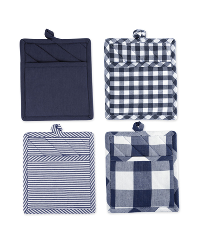 Design Imports Potholder Set In Blue