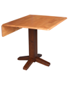 INTERNATIONAL CONCEPTS 36" SQUARE DUAL DROP LEAF DINING TABLE