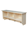 INTERNATIONAL CONCEPTS WALL SHELF UNIT WITH STORAGE