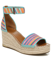 Franco Sarto Clemens Ankle Strap Platform Wedge Sandal In Multi