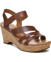 Naturalizer Cynthia Platform Wedge Sandal In Brown
