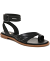 Franco Sarto Greene Womens Faux Leather Slingback Sandals In Black