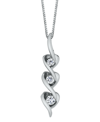 SIRENA DIAMOND (1/8 CT. T.W.) HEART PENDANT IN 14K WHITE, YELLOW OR ROSE GOLD