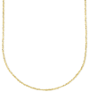 Italian Gold 14k Gold Necklace, 16" Perfectina Chain Necklace (1-1/8mm) In Gold