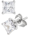 Grown With Love Igi Certified Lab Grown Diamond Princess Stud Earrings (2 Ct. T.w.) In 14k White Gold In Gold