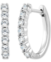 Forever Grown Diamonds Lab-created Diamond Small Hoop Earrings (5/8 Ct. T.w.) In Sterling Silver In Silver
