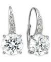 GIANI BERNINI CUBIC ZIRCONIA LEVERBACK EARRINGS IN STERLING SILVER, 18K GOLD OVER STERLING SILVER OR 18K ROSE GOLD