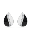 Giani Bernini Cubic Teardrop Huggie Hoop Earrings, Sterling Silver Or 18k Gold Over Silver In Multi