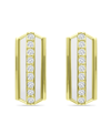 Giani Bernini Cubic Zirconia Huggie Hoop Earrings, Sterling Silver Or 18k Gold Over Silver In Yellow
