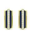 Giani Bernini Cubic Zirconia Huggie Hoop Earrings, Sterling Silver Or 18k Gold Over Silver In Yellow