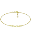 Giani Bernini Large Link Ankle Bracelet In 18k Gold-plated Sterling Silver & Sterling Silver, Created For Macy's In Gold
