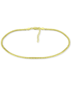 Giani Bernini Double Row Ankle Bracelet, Created For Macy's In Gold
