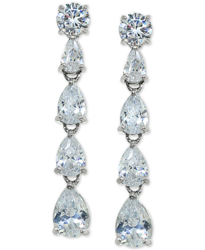Giani Bernini Cubic Zirconia Drop Earrings In Sterling Silver, Created For Macy's