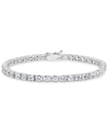 Giani Bernini Cubic Zirconia Tennis Bracelet In Sterling Silver, Created For Macy's In Silver
