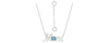 Giani Bernini Crystal Birth Month "mom" Pendant Necklace In Sterling Silver, 16" + 2" Extender, Created For Macy's In Blue