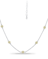 GIANI BERNINI CUBIC ZIRCONIA MINI-CLUSTER STATEMENT NECKLACE, 16" + 2" EXTENDER, CREATED FOR MACY'S