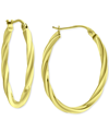 Giani Bernini Oval Twist Small Hoop Earrings, Created For Macy's In Gold