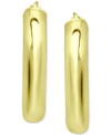 Giani Bernini Small Polished Hoop Earrings In 18k Gold-plated Sterling Silver, 1", Created For Macy's In Gold