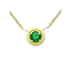 GIANI BERNINI GREEN CUBIC ZIRCONIA FRAMED 16" PENDANT NECKLACE, CREATED FOR MACY'S