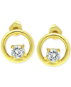 Giani Bernini Cubic Zirconia Circle Stud Earrings, Created For Macy's In Gold