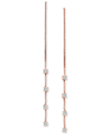 Giani Bernini Cubic Zirconia Threader Earrings, Created For Macy's In Pink