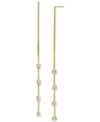 Giani Bernini Cubic Zirconia Threader Earrings, Created For Macy's In Gold