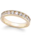 Macy's Diamond Channel-set Band (1-1/2 Ct. T.w.) In 14k Gold Or White Gold In Yellow