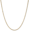 Italian Gold Textured Barrel Link 18" Chain Necklace In 14k Gold In Gold