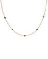 Macy's Swiss Blue Topaz Paperclip Link 18" Statement Necklace (4 Ct. T.w.) In Sterling Silver (also In Amet In Purple