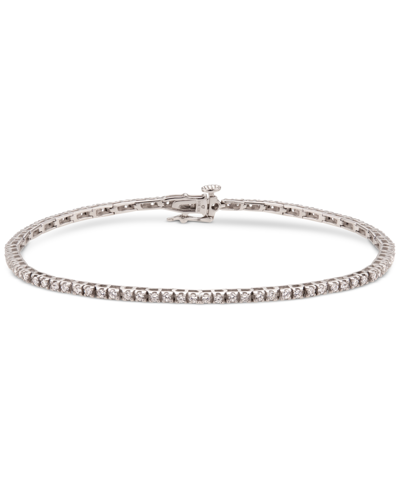 Macy's Diamond Tennis Bracelet (1-1/2 Ct. T.w.) In 10k White Gold