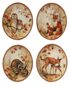 Certified International Pine Forest Set Of 4 Dinner Plate In Multi