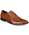Alfani Men's Quincy Cap-toe Lace-up Shoes, Created For Macy's Men's Shoes In Tan/beige