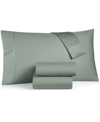 CHARTER CLUB DAMASK SOLID 550 THREAD COUNT 100% COTTON 4-PC. SHEET SET, CALIFORNIA KING, CREATED FOR MACY'S BEDDI