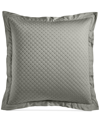 Charter Club Damask Quilted Cotton Sham, European, Created For Macy's Bedding In Gray