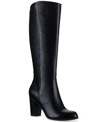 Style & Co Addyyxwc Womens Extra Wide Calf Manmade Knee-high Boots In Black