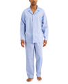 CLUB ROOM MEN'S 2-PC. SOLID OXFORD PAJAMA SET, CREATED FOR MACY'S