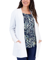 Jm Collection Petite Open-front Cardigan, Created For Macy's In White