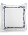 HOTEL COLLECTION CHAIN LINKS EMBROIDERED 100% PIMA COTTON SHAM, EUROPEAN, CREATED FOR MACY'S BEDDING