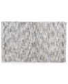 Hotel Collection Textured Stripe Bath Rug, 22" X 36", Created For Macy's Bedding In Gray