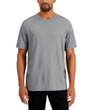 Alfani Men's Solid Supima Blend Crewneck T-shirt, Created For Macy's In Gray