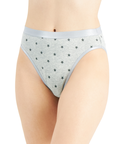 Jenni Women's Hi-cut Bikini Underwear, Created For Macy's In Gray