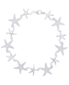 Macy's Cubic Zirconia Star Bracelet In Fine Gold Plate Or Fine Silver Plate In Silver